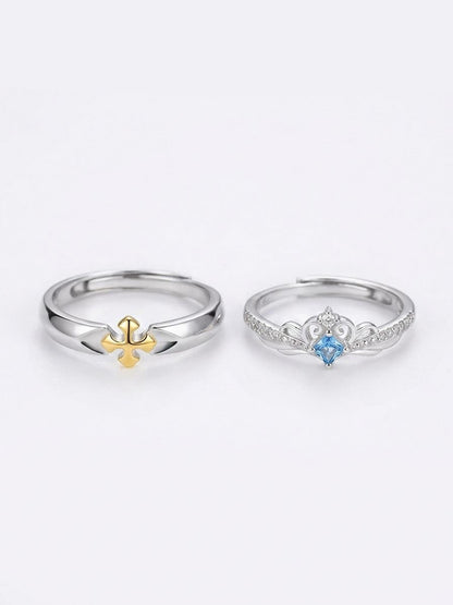 Azure Vow Ring Set