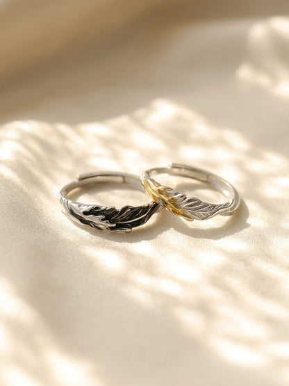 Eclipse Feather Ring Set