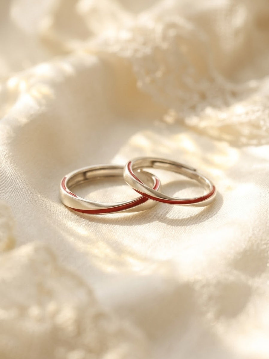 Red Thread Ring Set